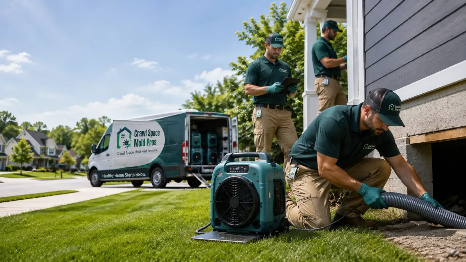 Crawl Space Mold Removal in Minot Afb, ND